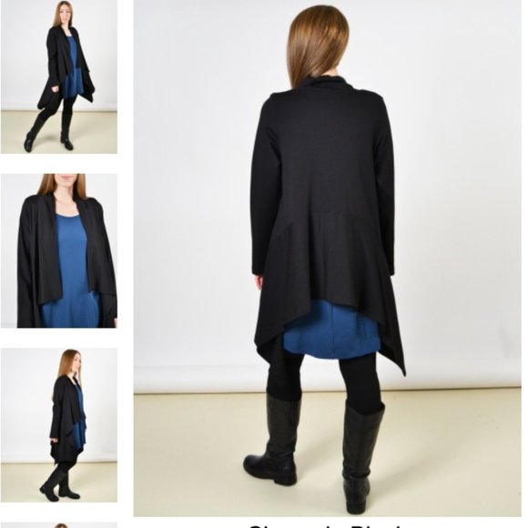 Bryn Walker Black Kai Jacket Cardigan - Size Large/XL - Picture 3 of 10